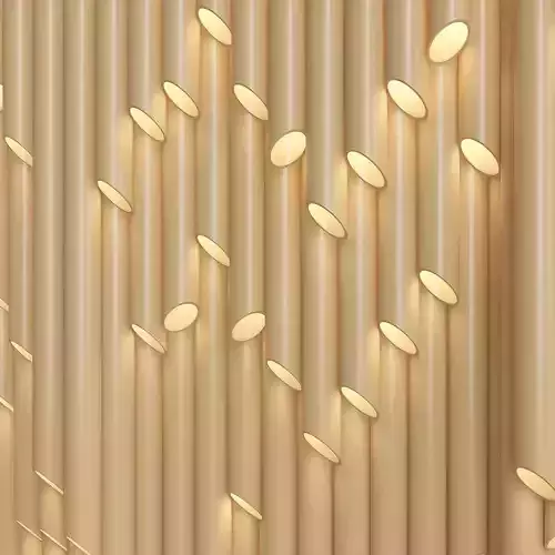 cardboard pipe design 3d model Low-poly 3D model
