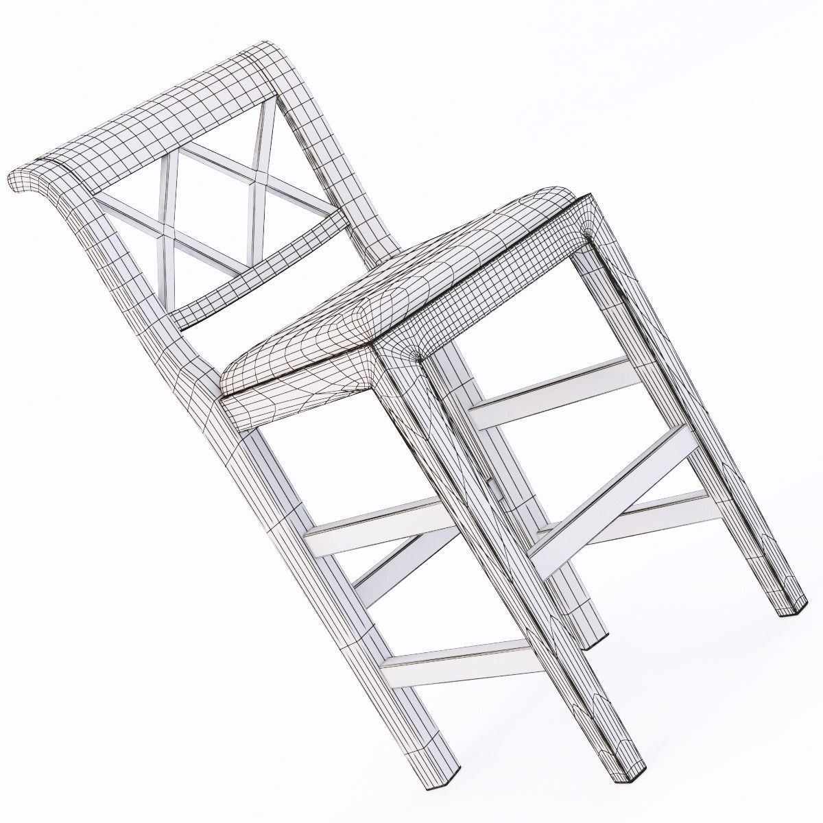 Marchetti bar stool 3D model_4