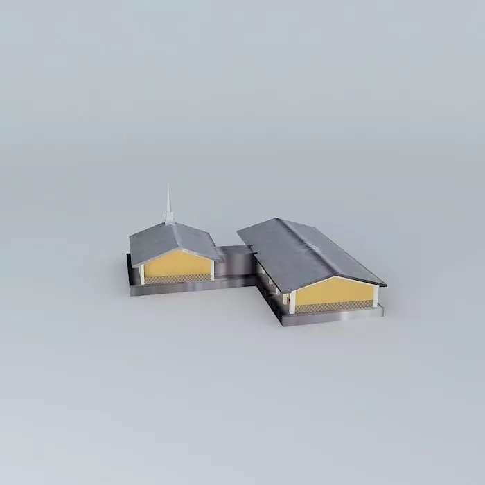 LDS. Centro de Reunion Mormon, Capilla de Guatemala, Free 3D model_0