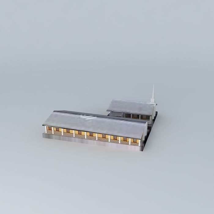 LDS. Centro de Reunion Mormon, Capilla de Guatemala, Free 3D model_2