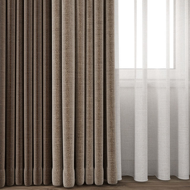 Curtain 64 3D model_3