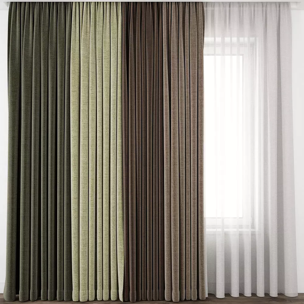 Curtain 64 3D model_0