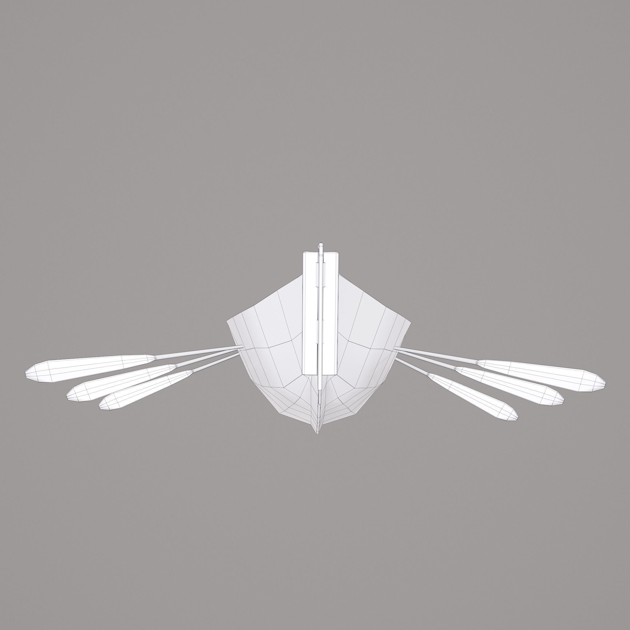 Wooden Viking Boat Low-poly 3D model_31