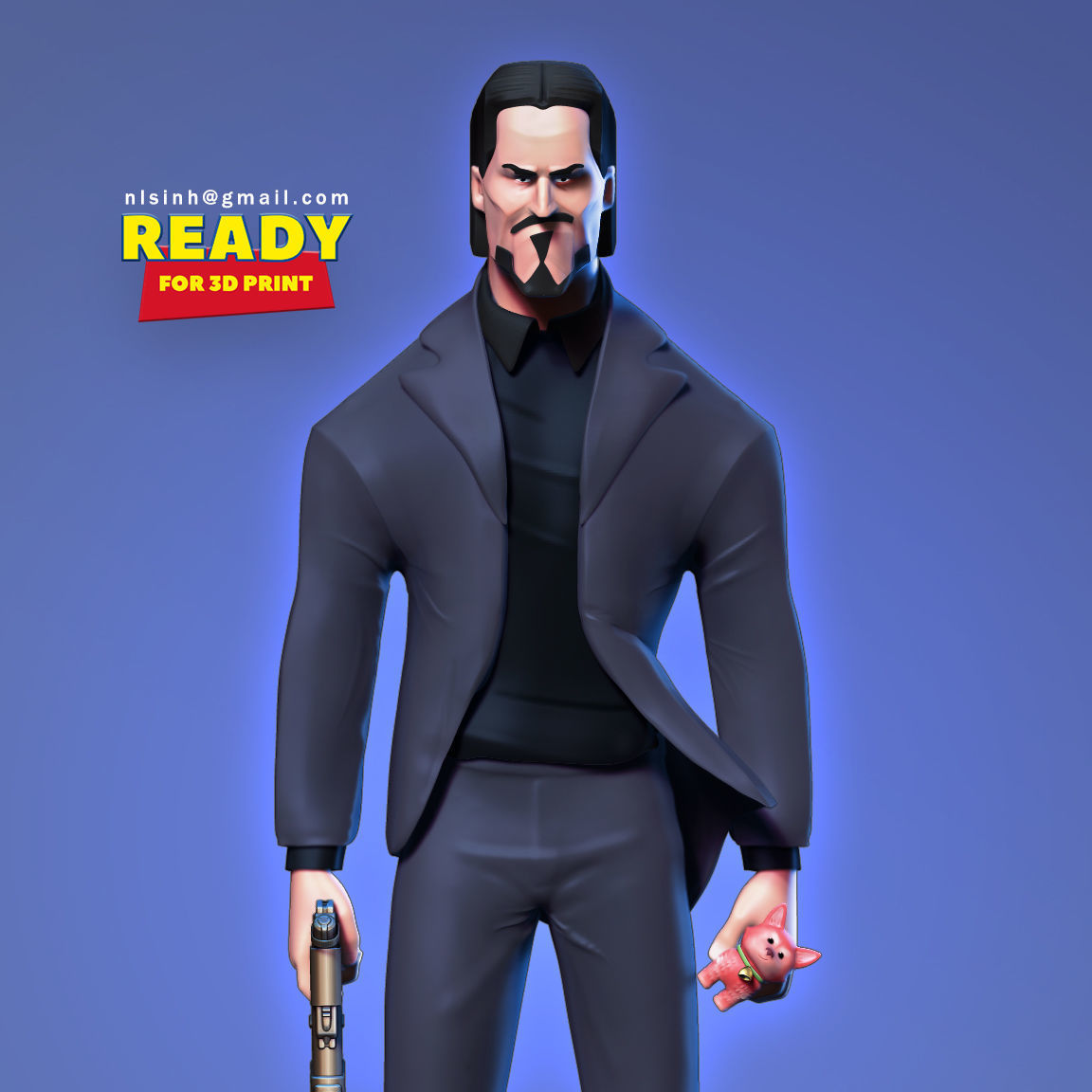 John Wick 3D print model_26