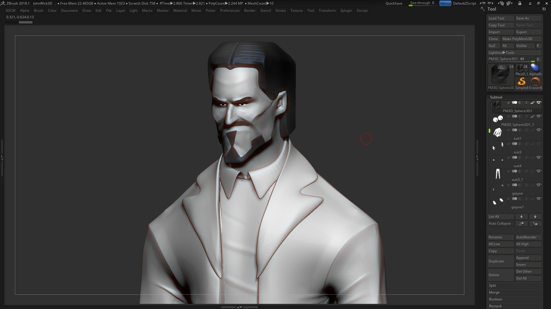 John Wick 3D print model_9