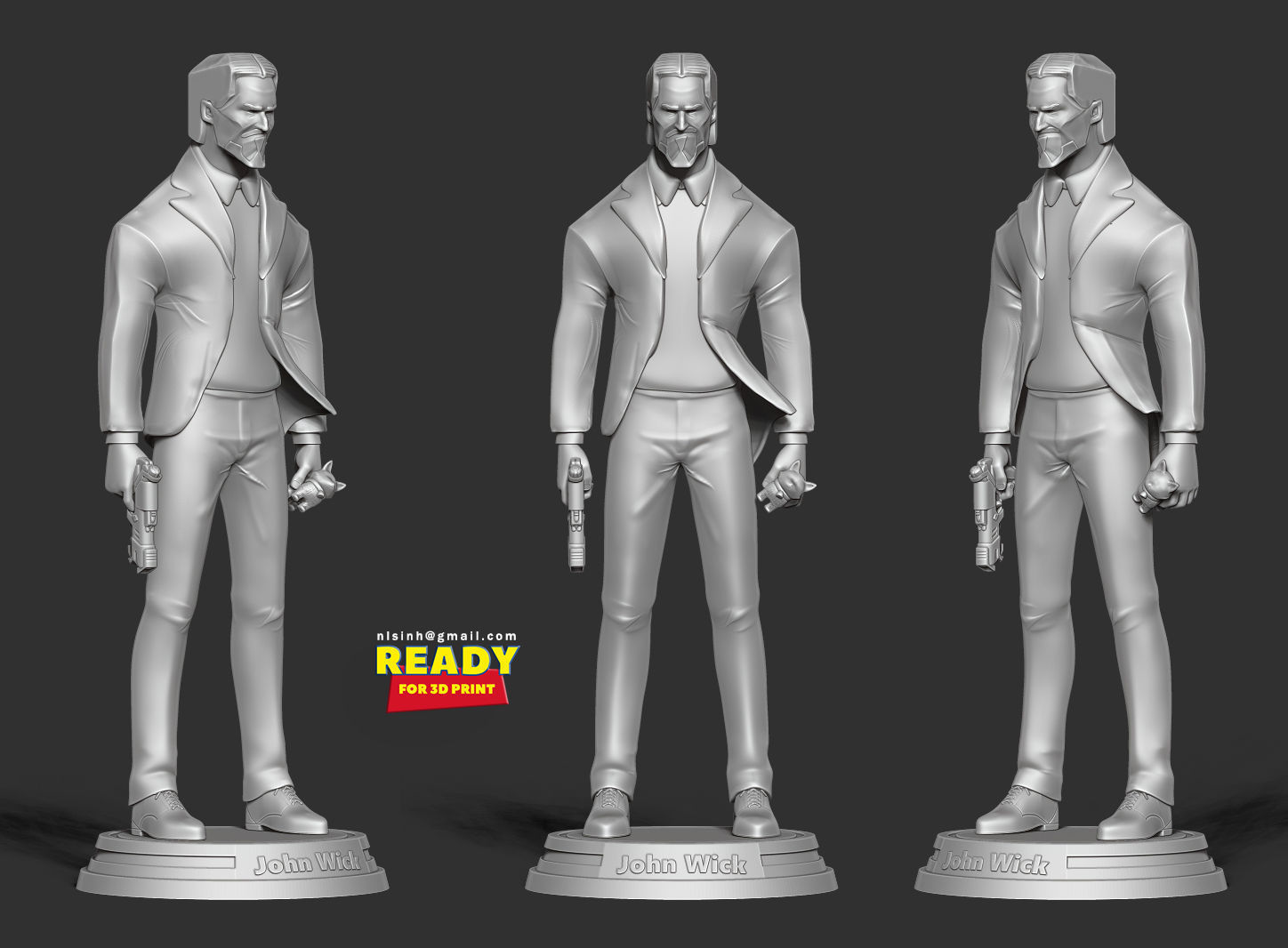 John Wick 3D print model_6