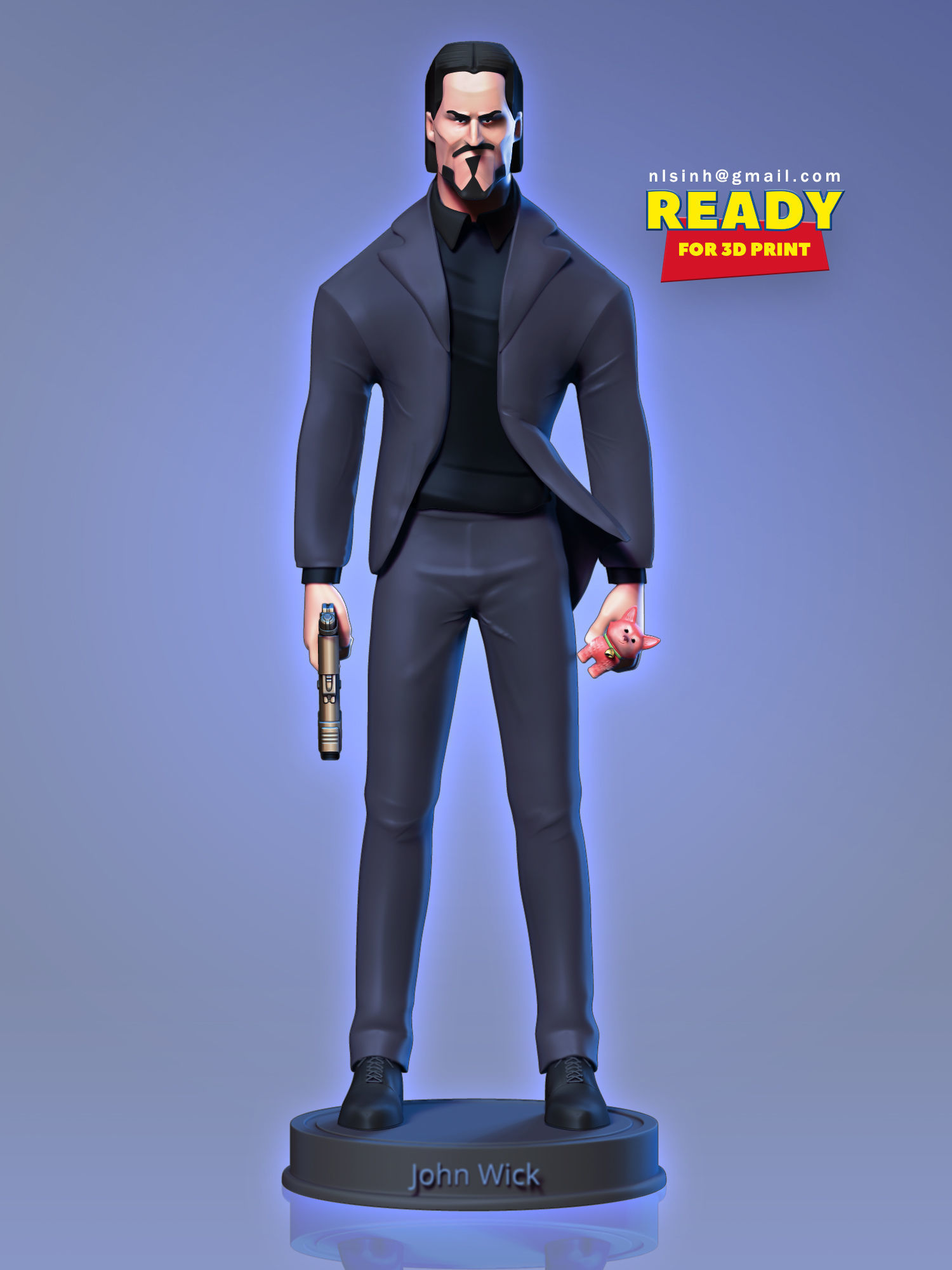 John Wick 3D print model_20
