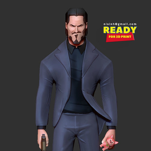 John Wick 3D print model