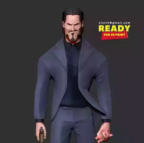 John Wick 3D print model