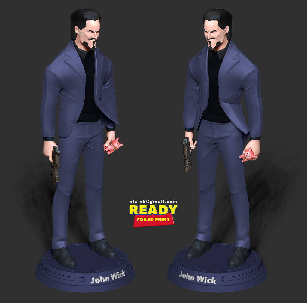 John Wick 3D print model_2