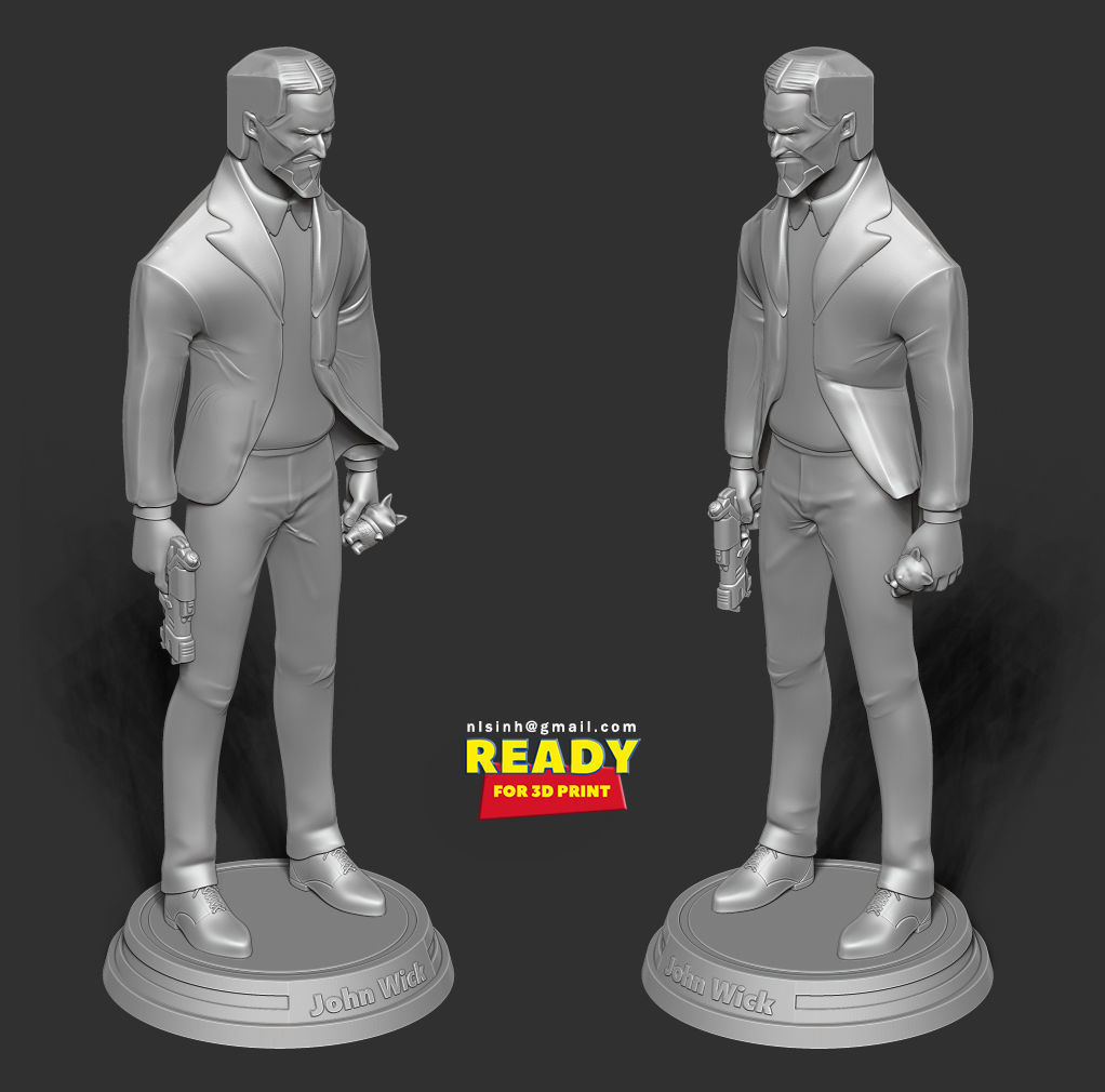 John Wick 3D print model_4