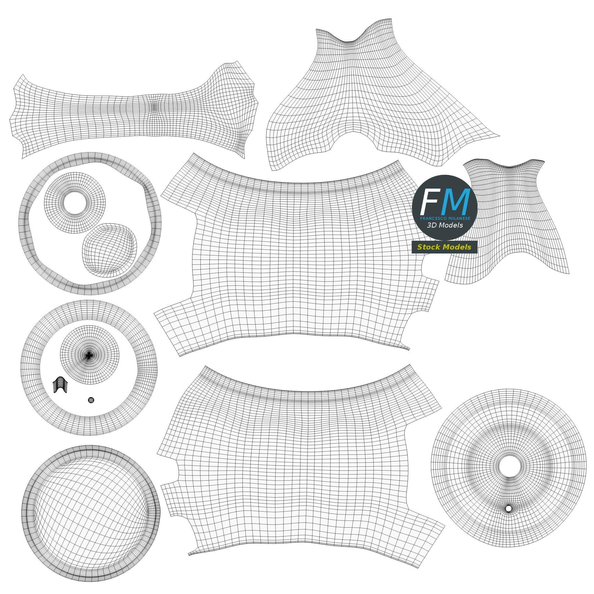 Porcelain teapot 2 3D model_11