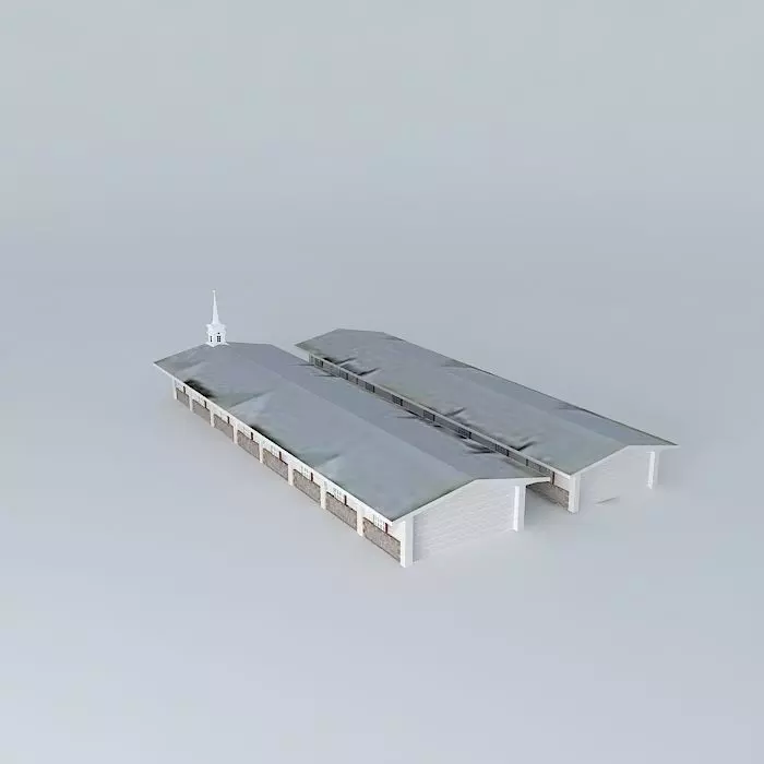 LDS. Centro de Reunion Mormon, Merida, Yucatan. Area del Templo. Free 3D model
