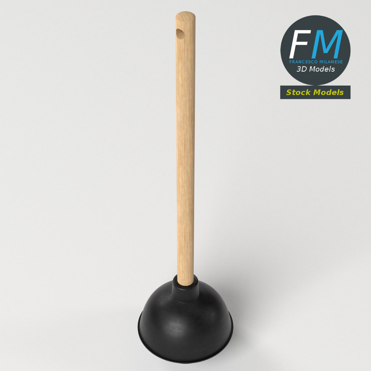 Toilet plunger 3D model_5