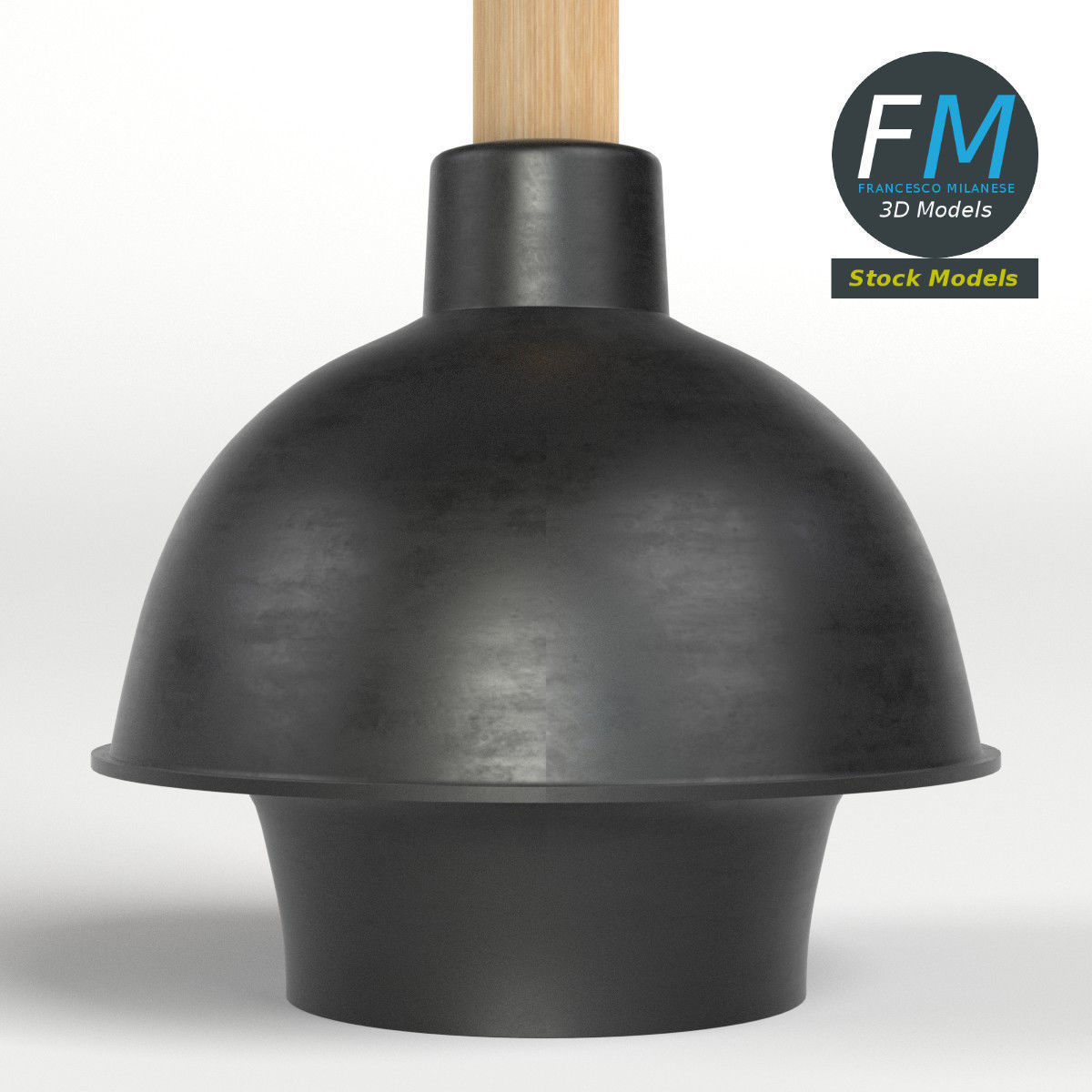 Toilet plunger 3D model_4