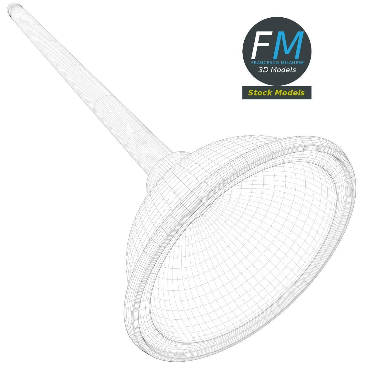 Sink plunger 3D model_8