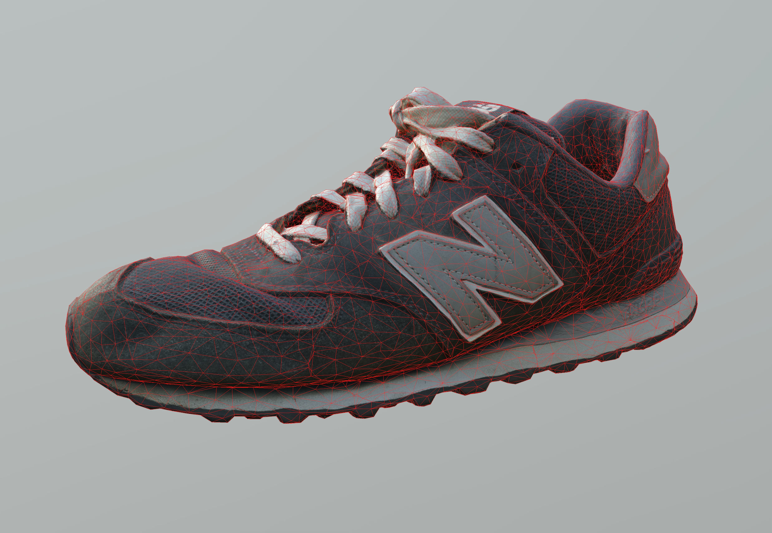 Old Sneakers scanned  PBR textures Low-poly 3D model_11