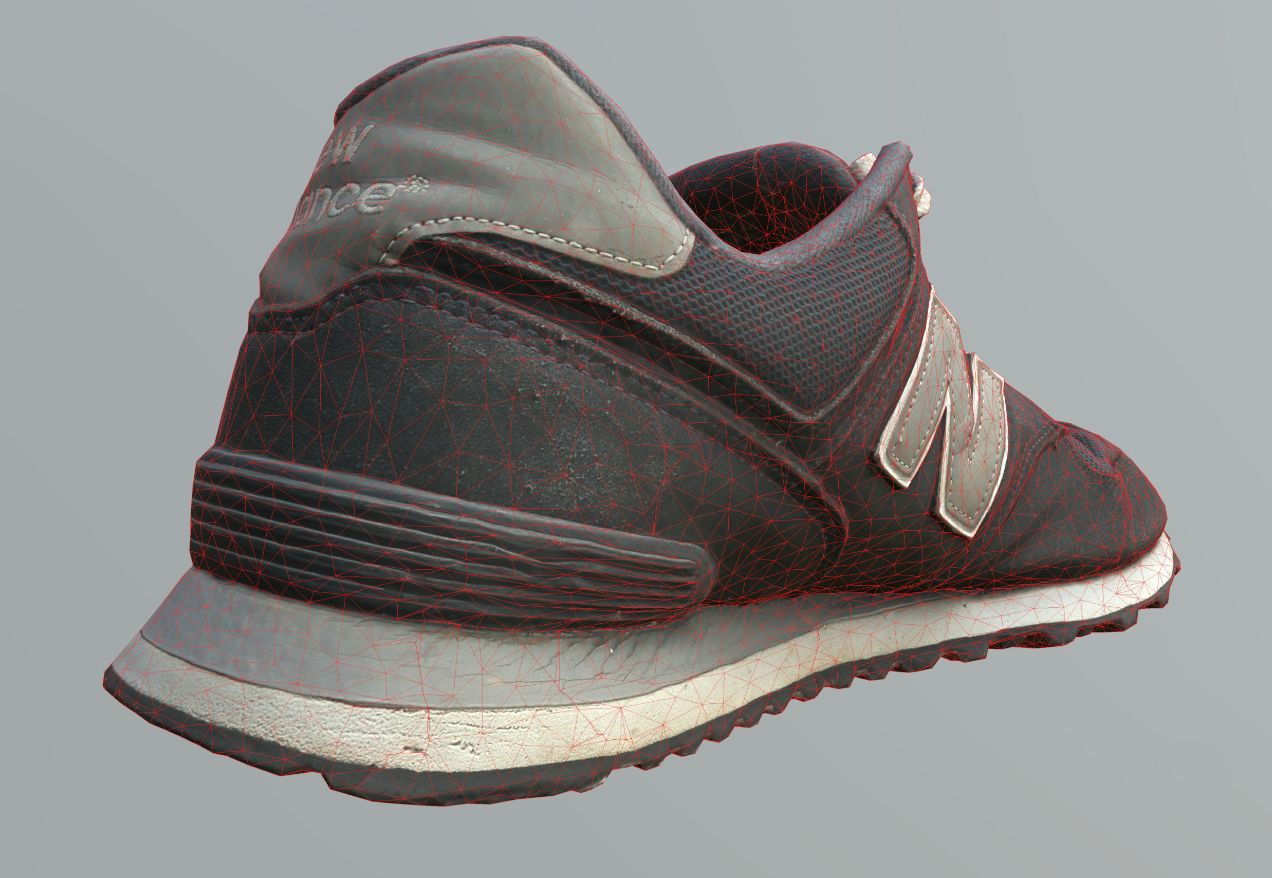 Old Sneakers scanned  PBR textures Low-poly 3D model_14