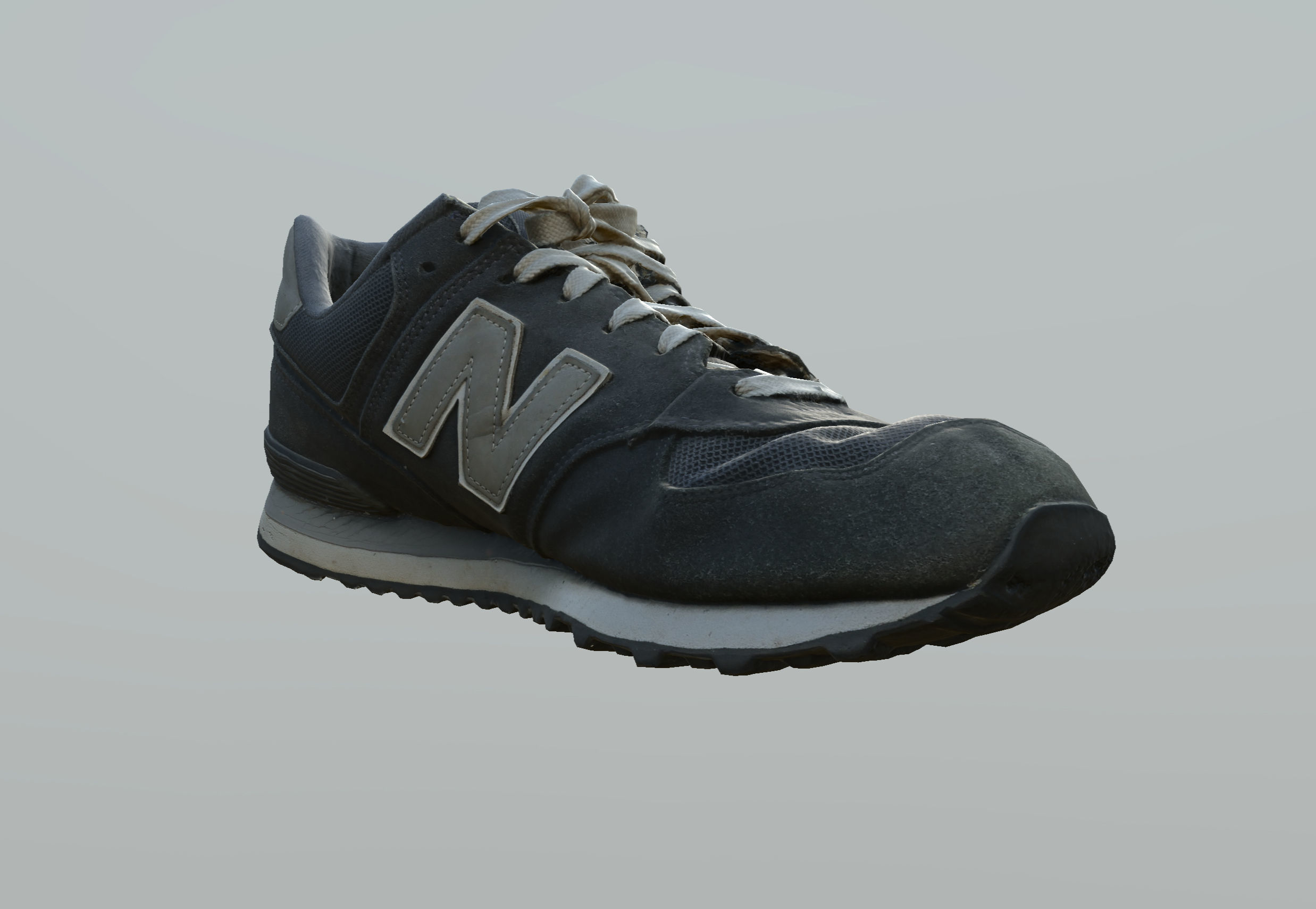 Old Sneakers scanned  PBR textures Low-poly 3D model_3