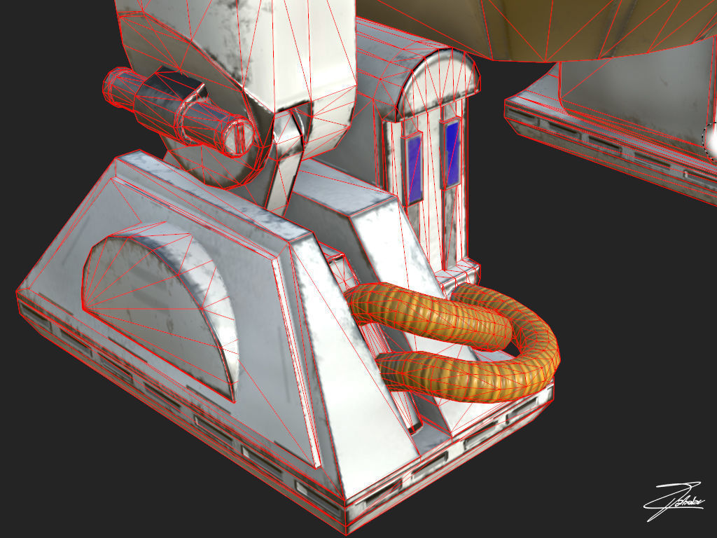 R2D2 VR ready Low-poly 3D model_10
