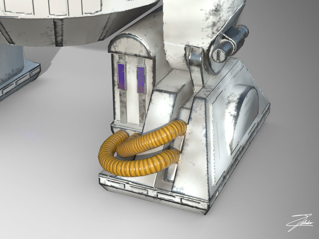 R2D2 VR ready Low-poly 3D model_8