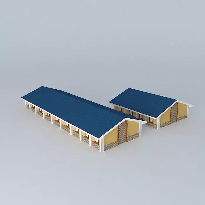 LDS Chapel Meeting Center, Model 2. Free 3D model