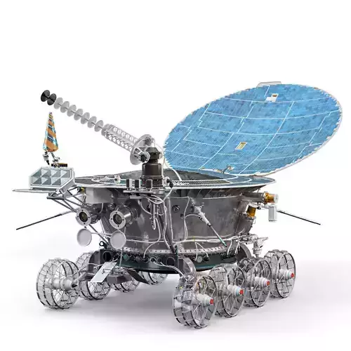 Lunokhod spacecraft 3D model