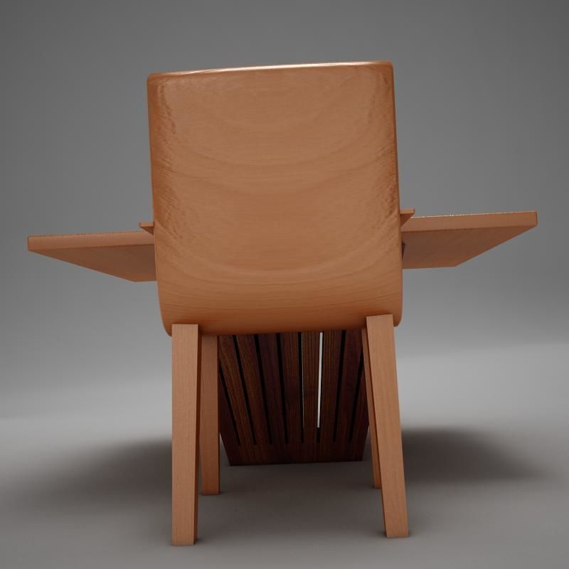 table chairs 3D model_5