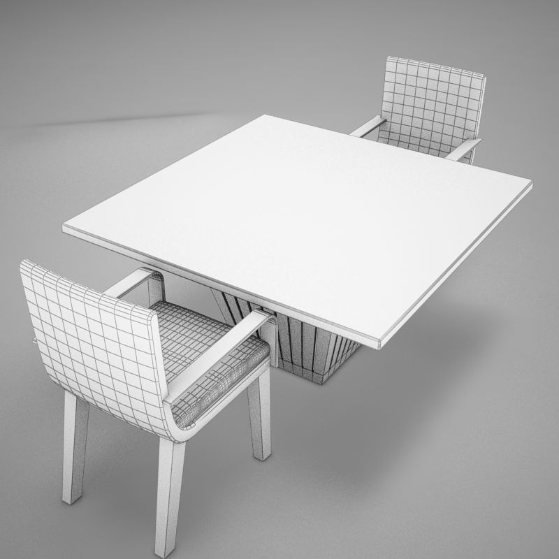 table chairs 3D model_11