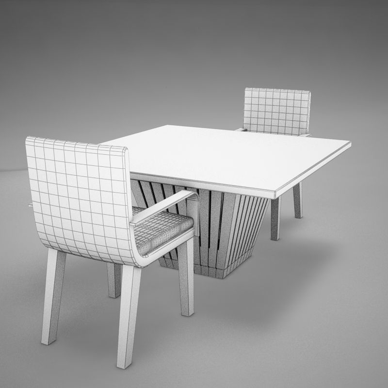table chairs 3D model_18