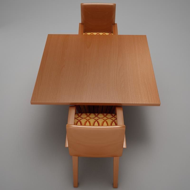 table chairs 3D model_9