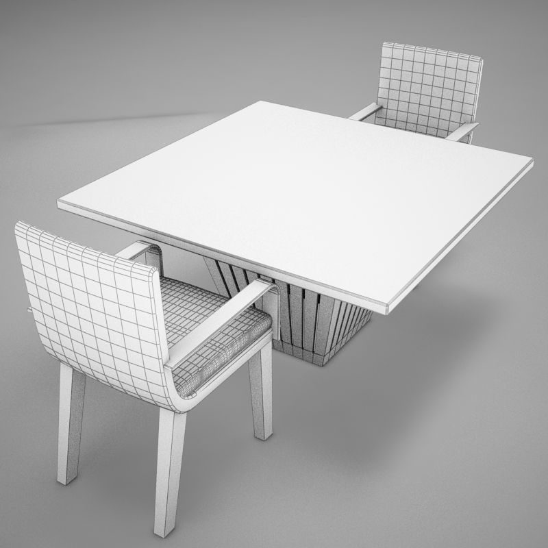 table chairs 3D model_17