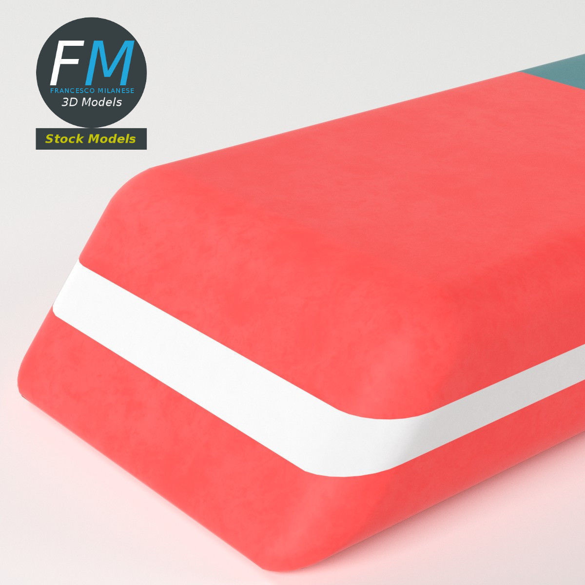 Eraser box 3D model_5