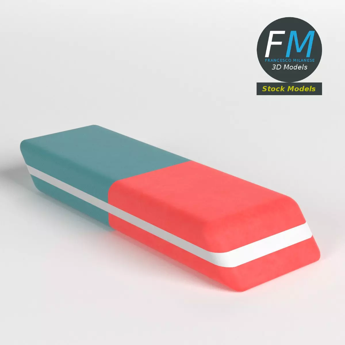 Eraser box 3D model_0