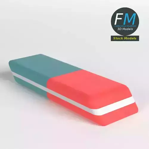 Eraser box 3D model