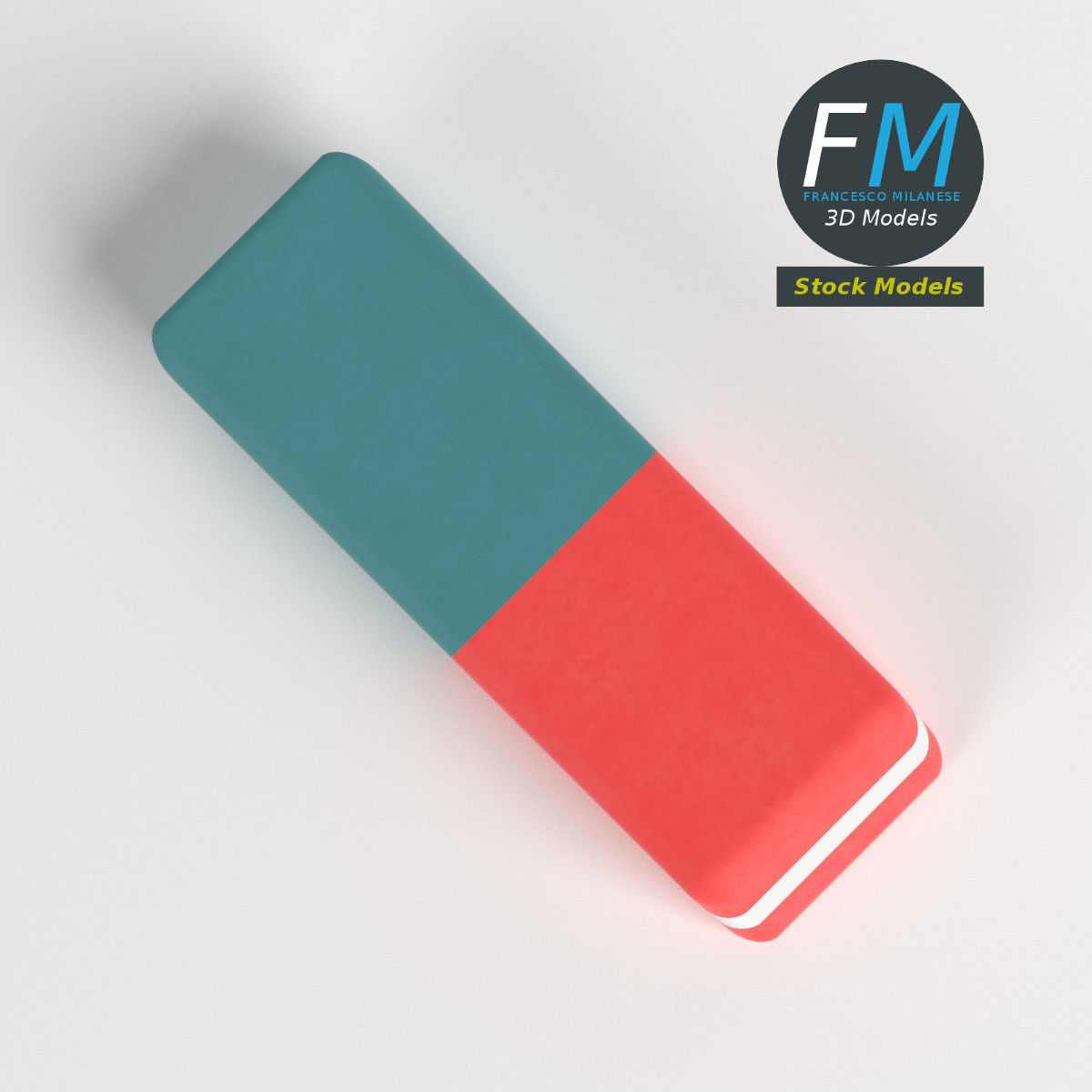 Eraser box 3D model_6