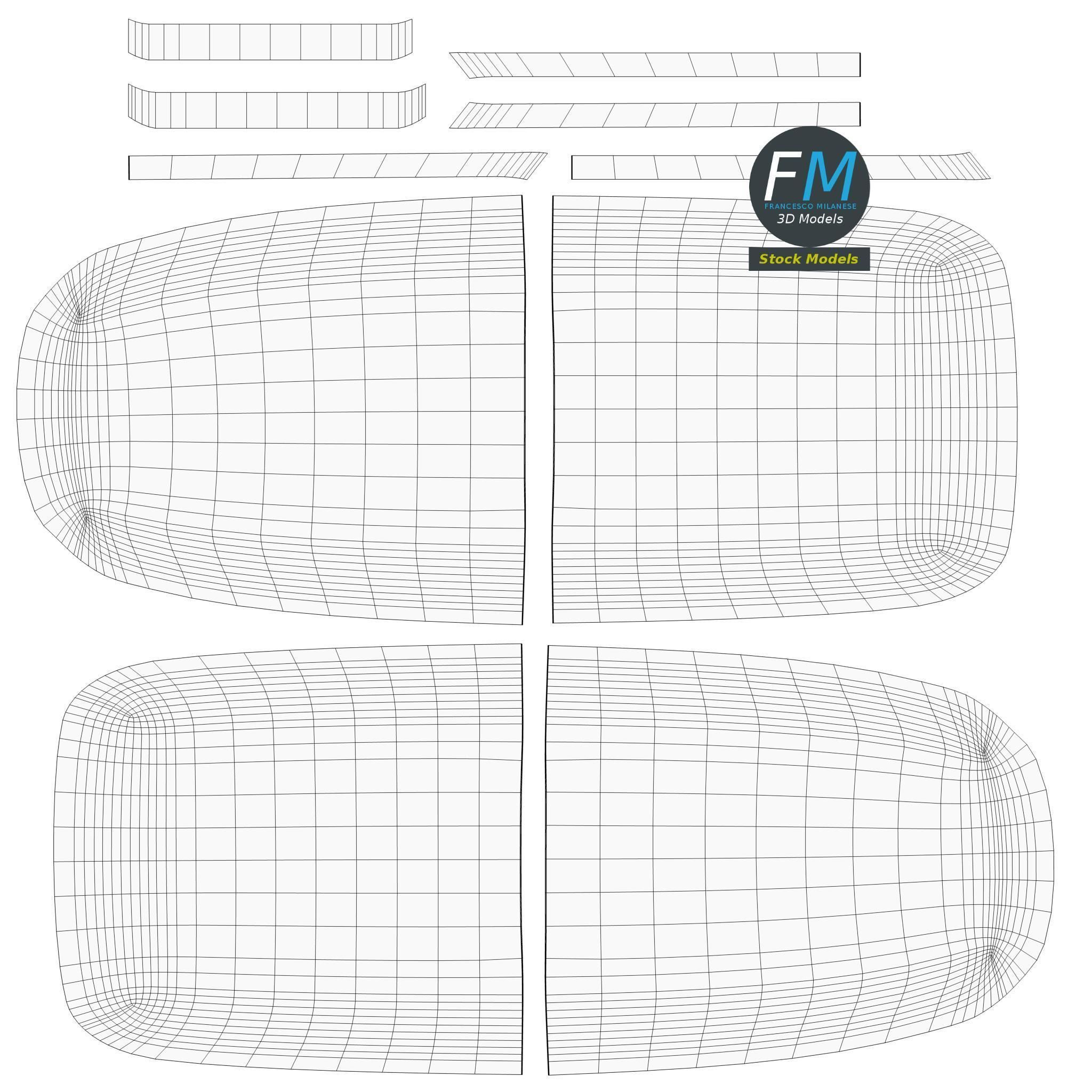 Eraser box 3D model_11