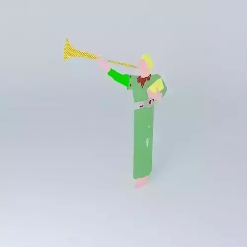 Angel man with trumpet