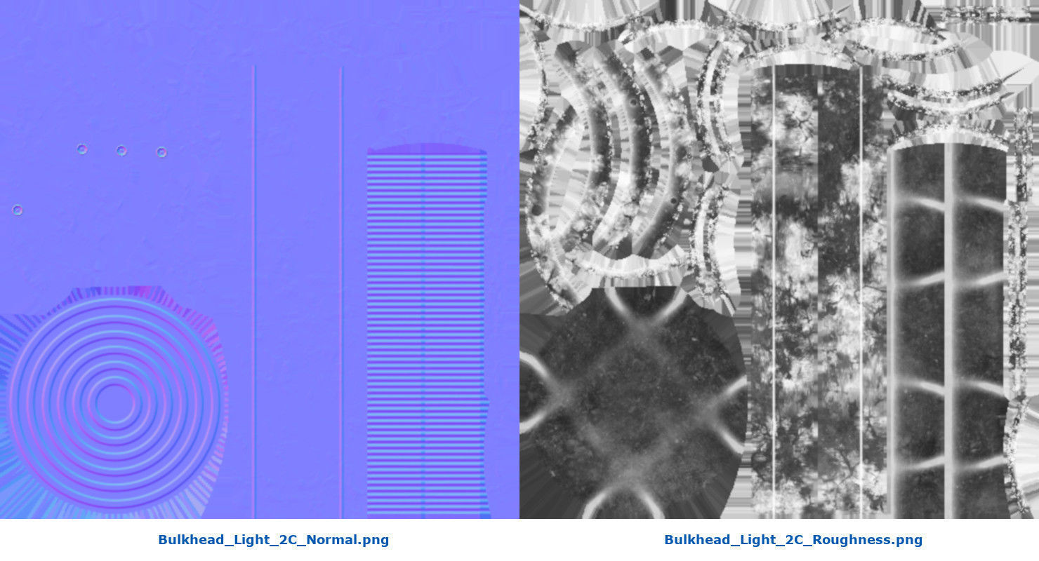 Bulkhead Light 2C Low-poly 3D model_8