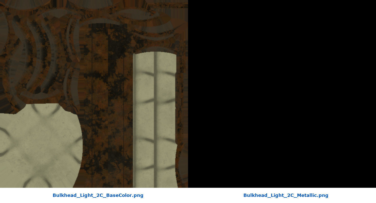 Bulkhead Light 2C Low-poly 3D model_7