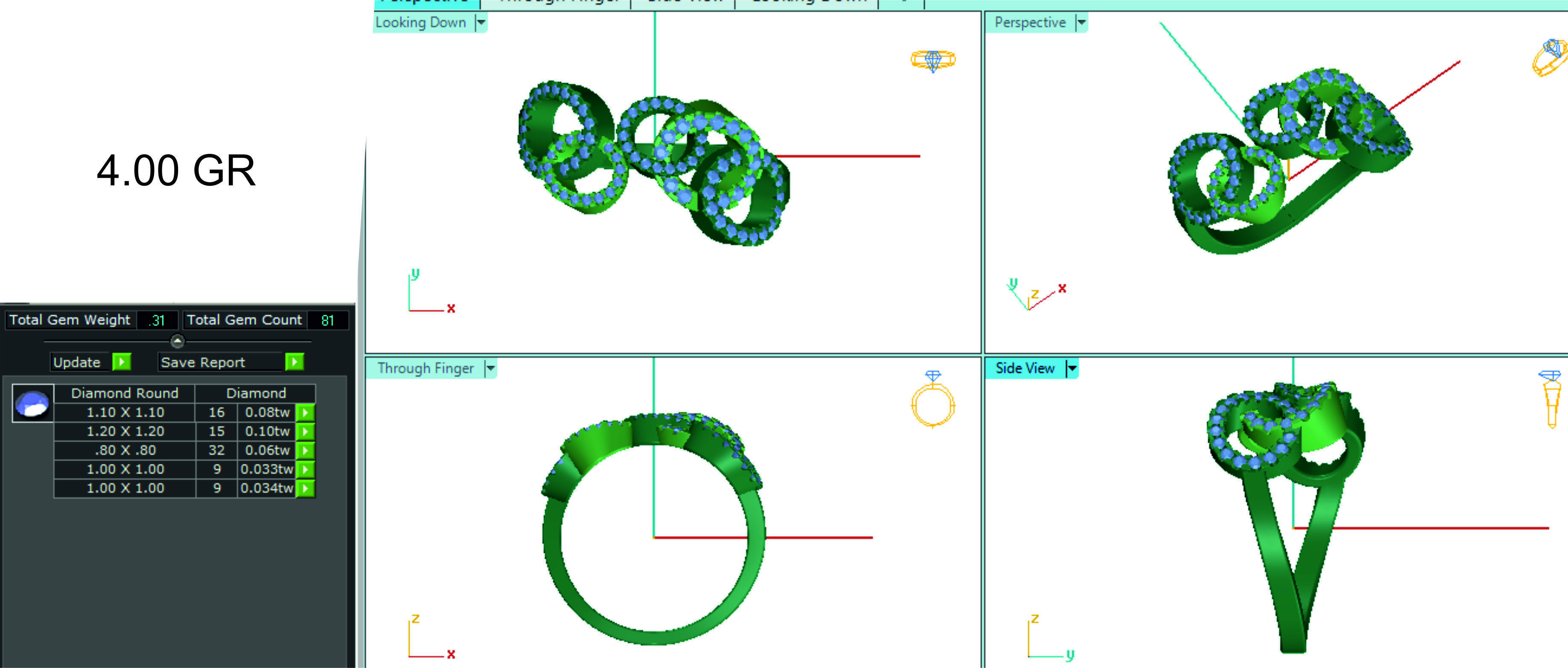 Women ring 3dm stl render detail 3D print model 3D print model_1