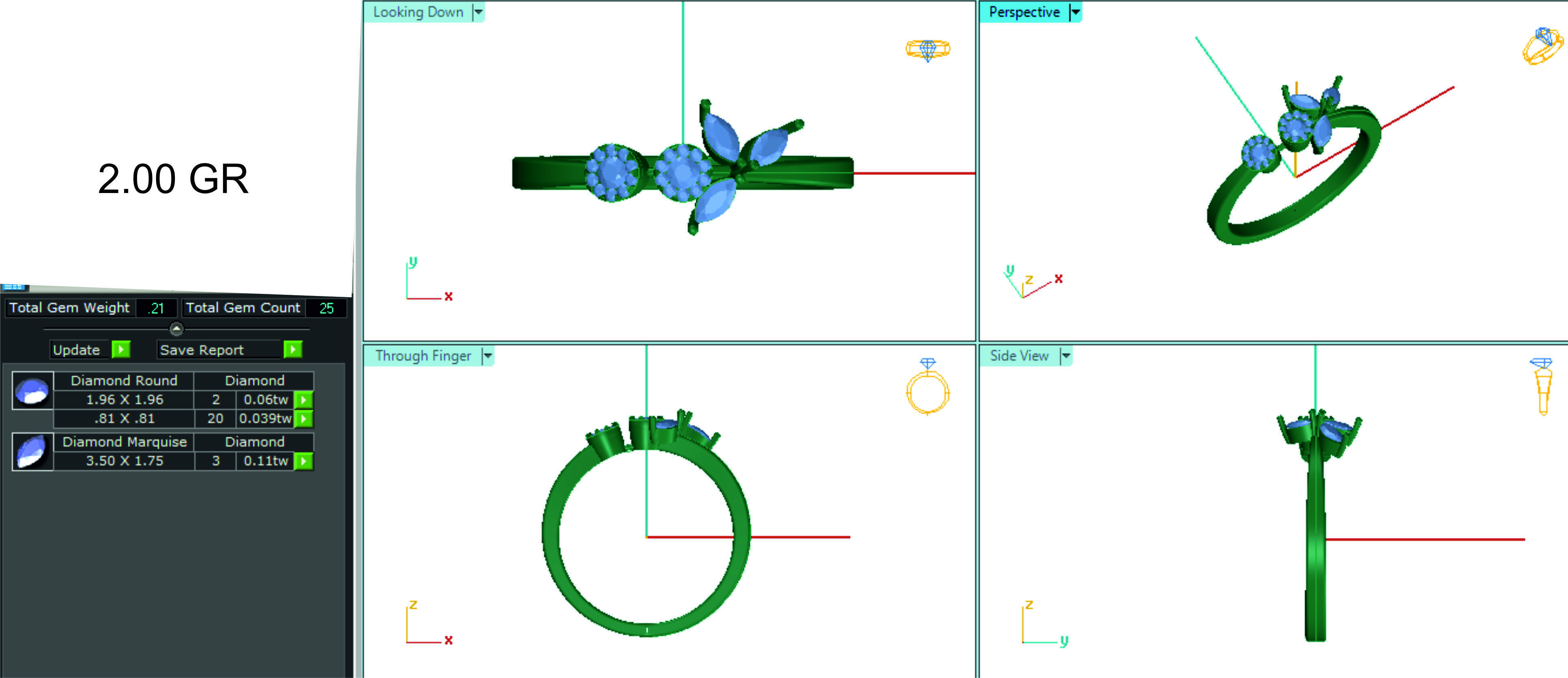 Women ring 3dm stl render detail 3D print model 3D print model_1