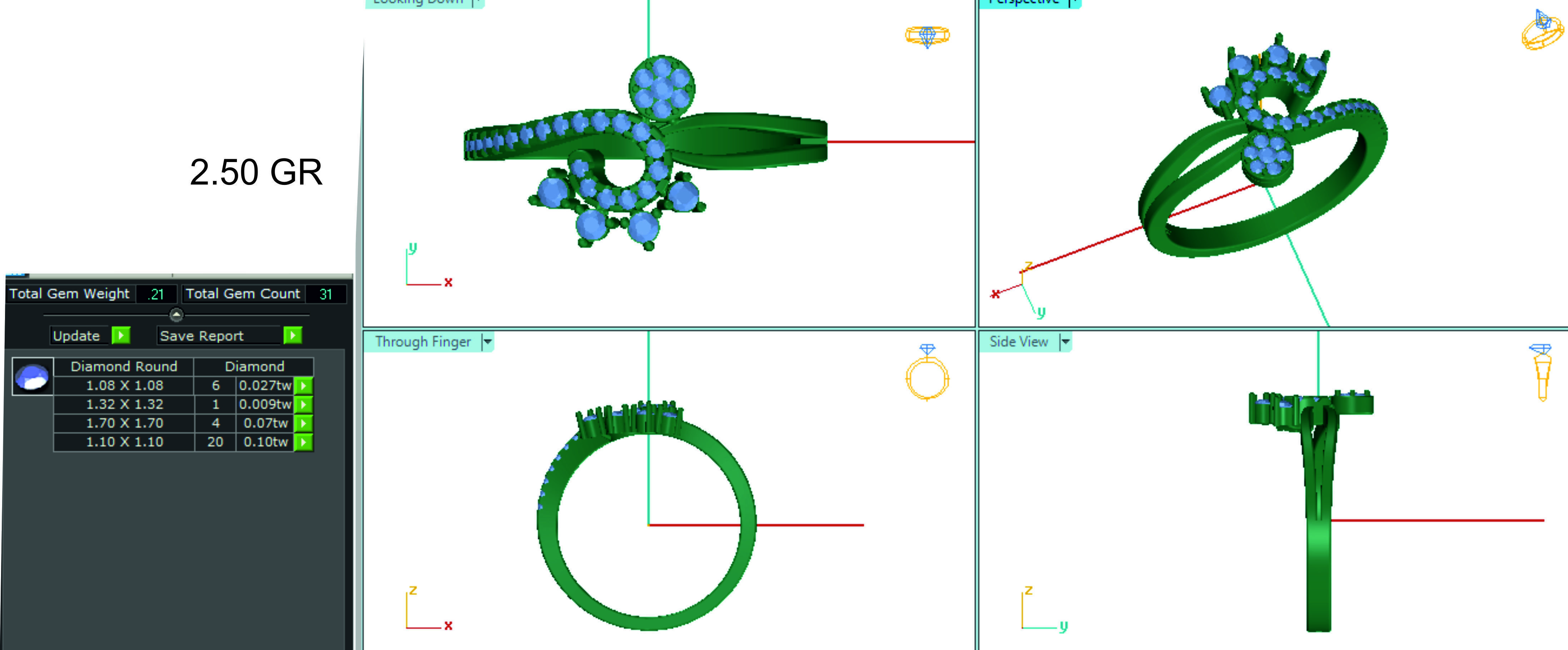 Women ring 3dm stl render detail 3D print model 3D print model_1