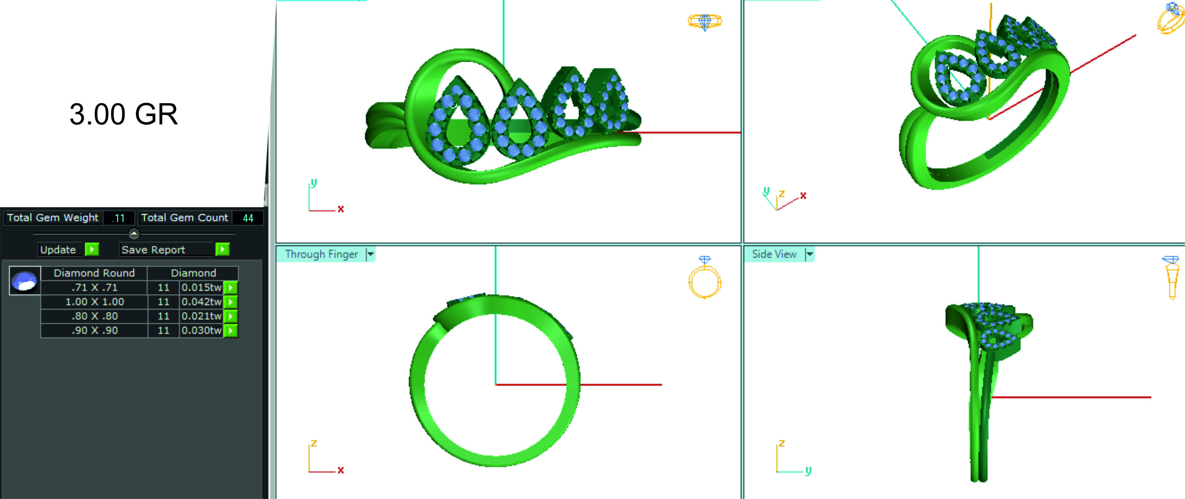 Women ring 3dm stl render detail 3D print model 3D print model_1