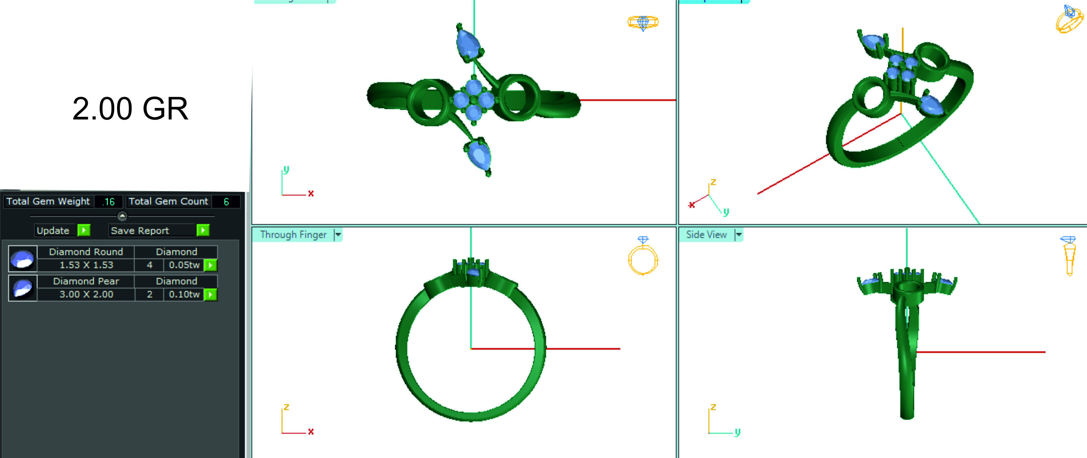 Women ring 3dm stl render detail 3D print model 3D print model_1