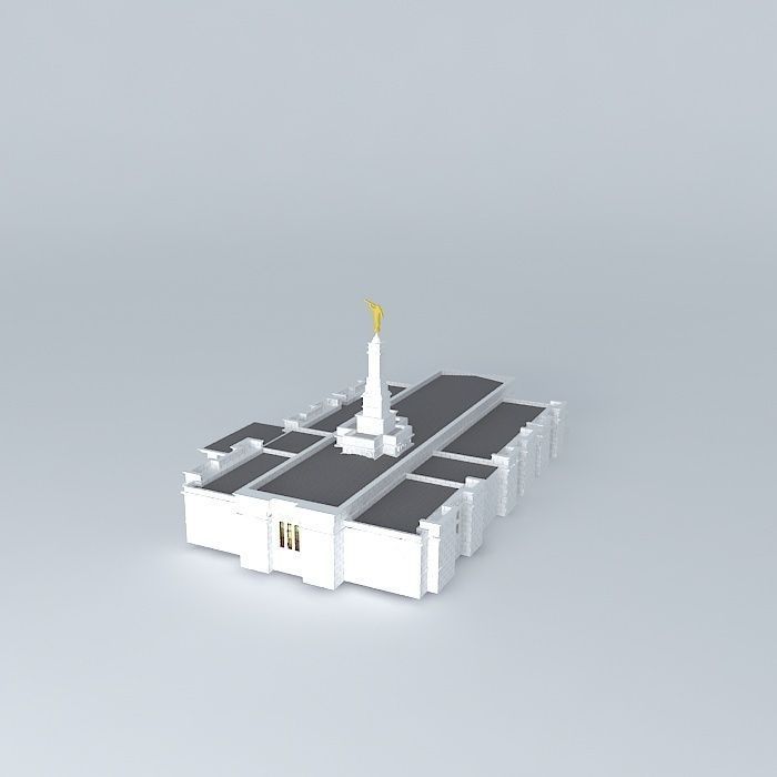 Mormon church  Free 3D model_1
