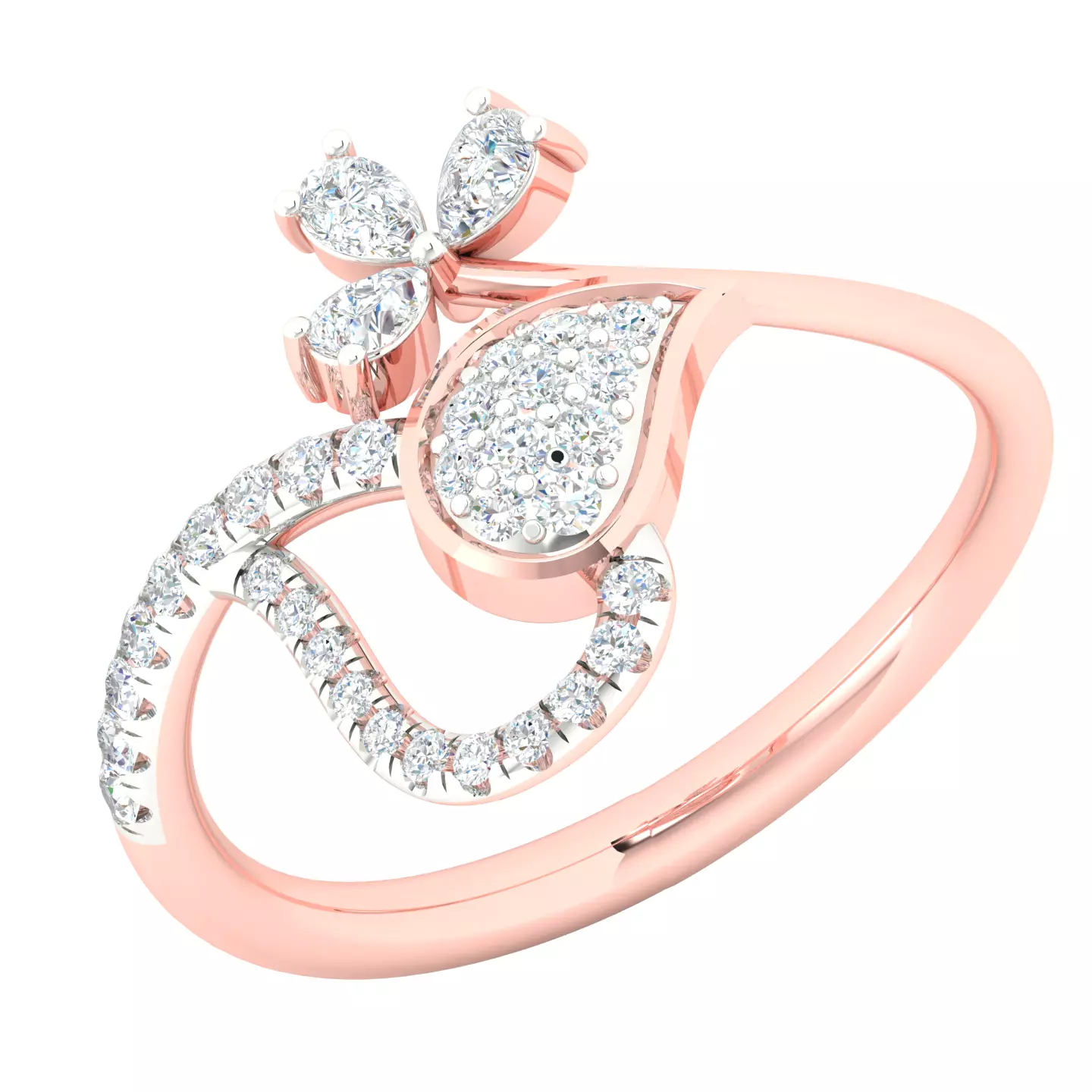 Women ring 3dm stl render detail 3D print model 3D print model_0