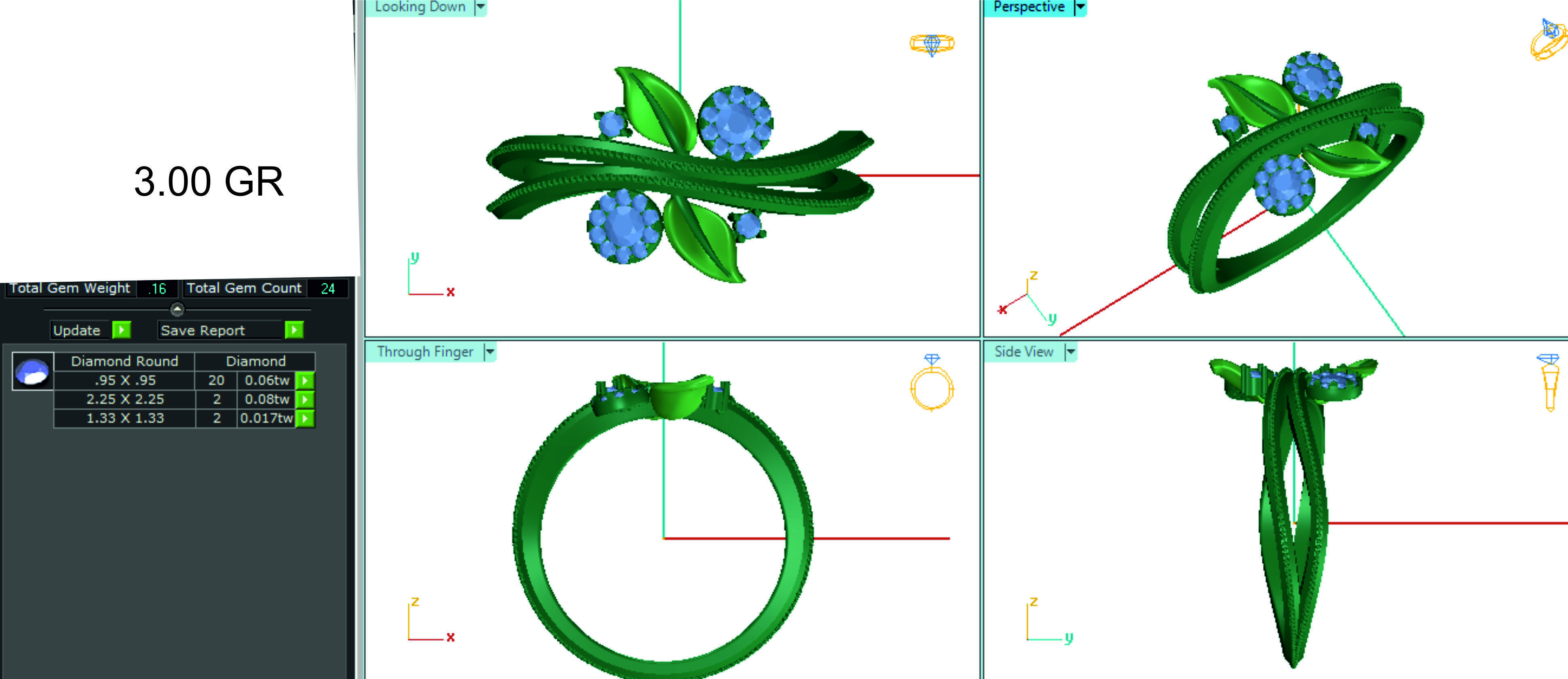 Women ring 3dm stl render detail 3D print model 3D print model_1