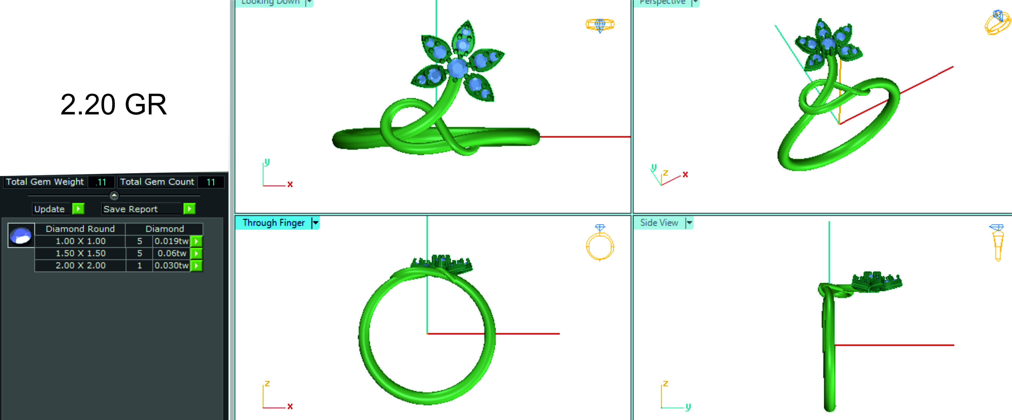 Women ring 3dm stl render detail 3D print model 3D print model_1