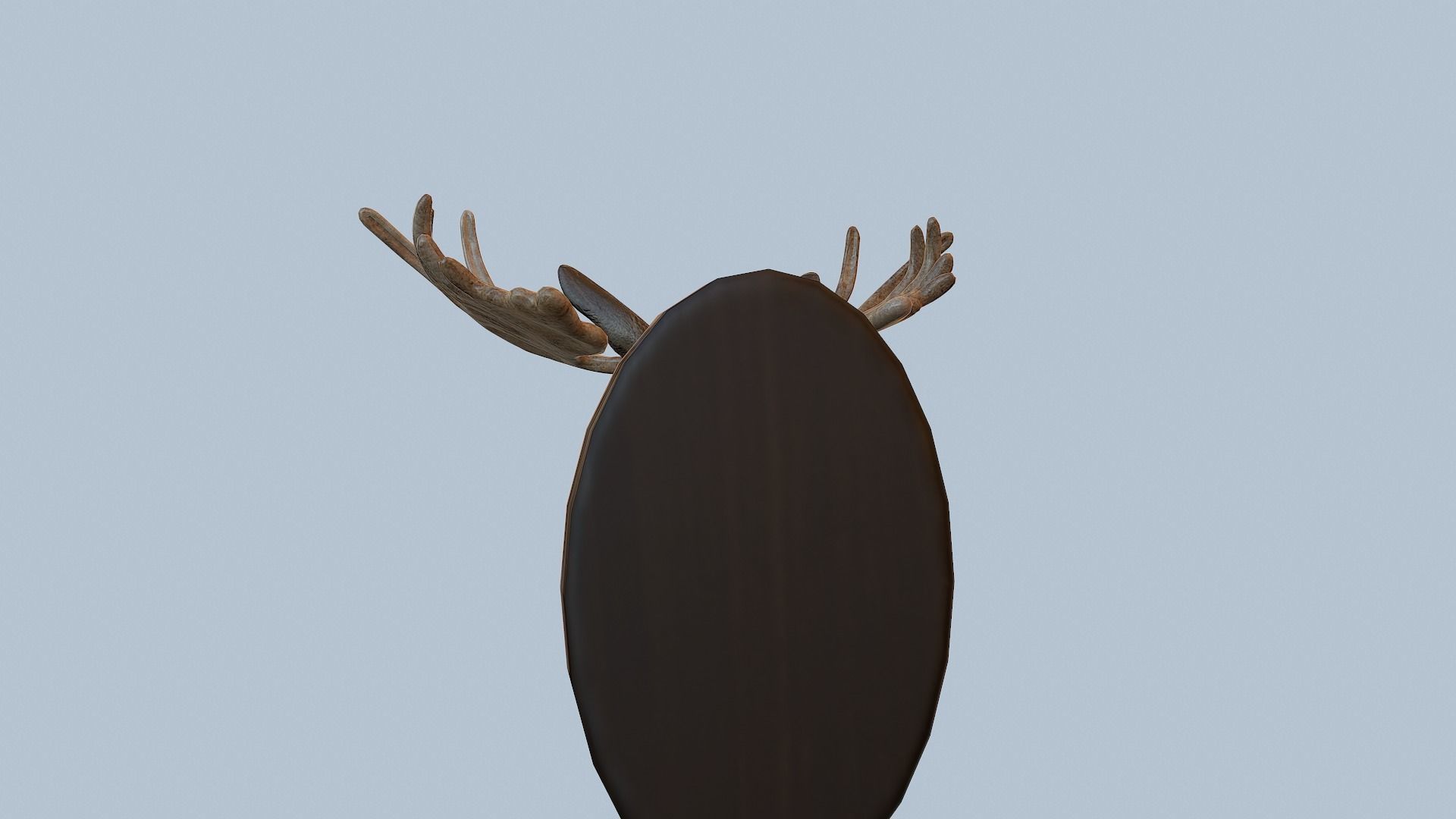 Moose Head Taxidermy Low-poly 3D model_30
